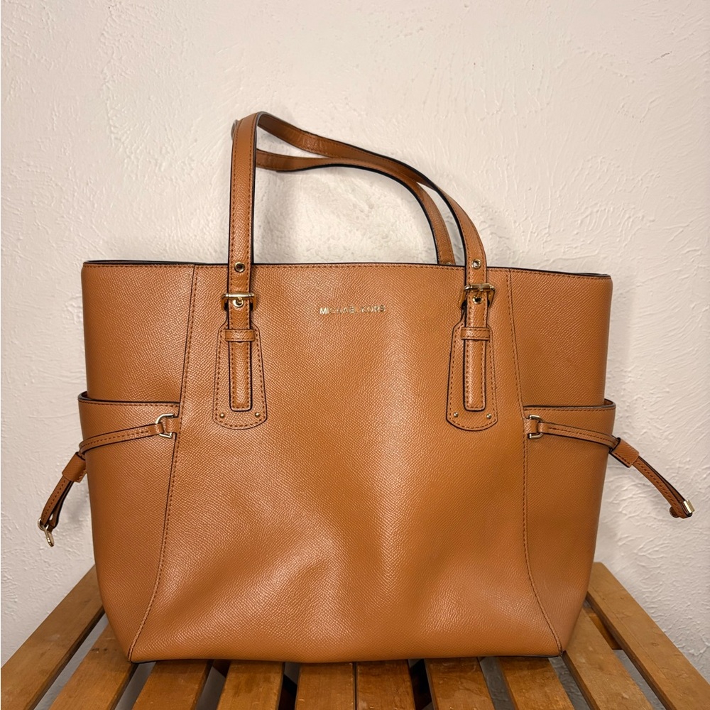 Michael Kors Cognac Saffiano Leather Tote